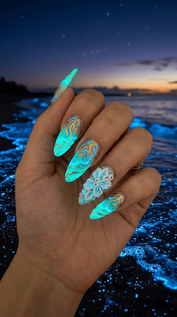 Cotton Candy Marble Nails 3 image 146