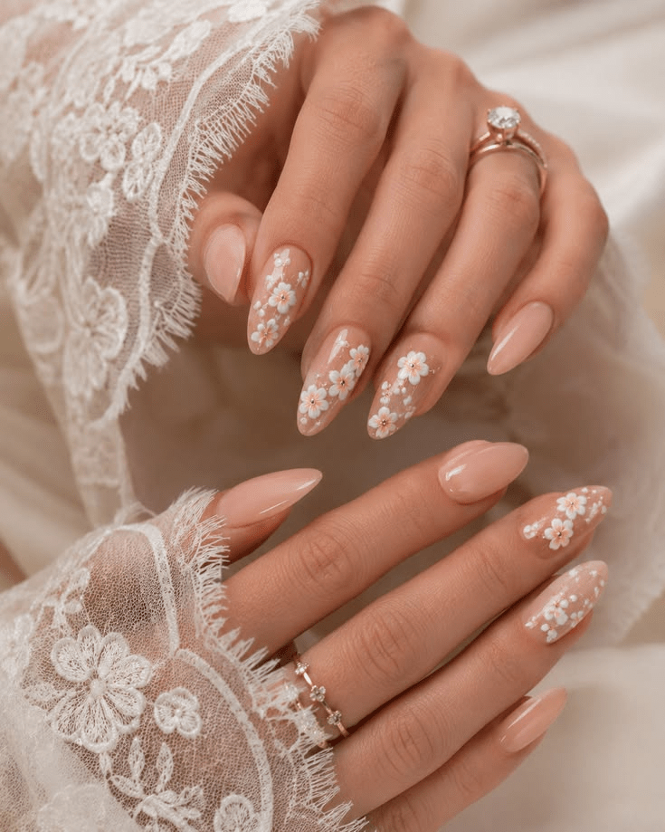 Cotton Candy Marble Nails 7 image 151