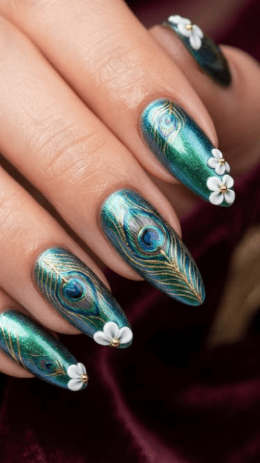 Cotton Candy Marble Nails 8 image 152