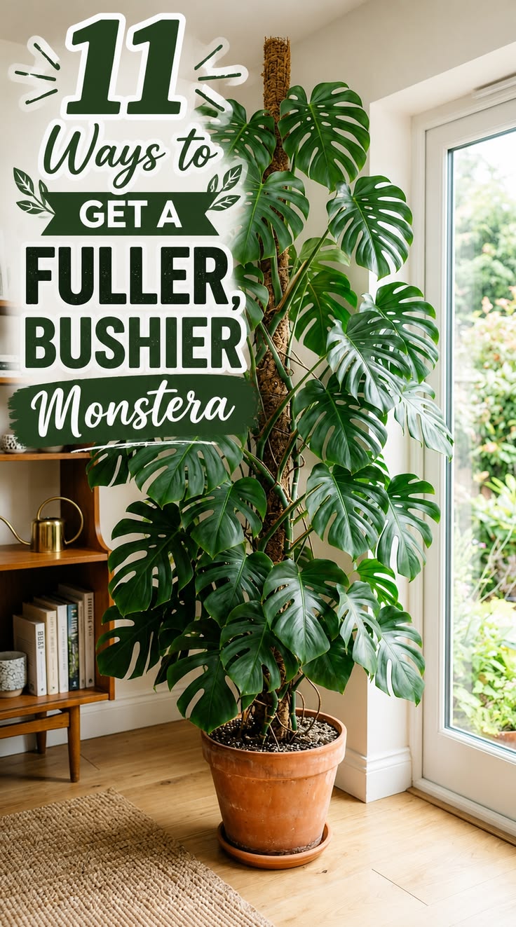 11 Ways to Get a Fuller, Bushier Monstera (No More Leggy Vines!)