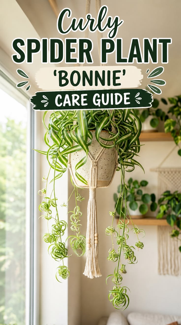Curly Spider Plant 'Bonnie' Care Guide: Tips for Those Gorgeous Ringlet Leaves