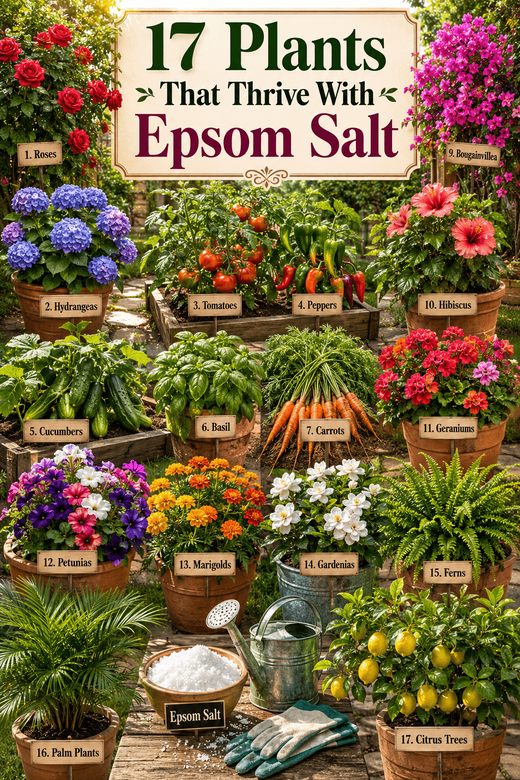 17 Plants That Love an Epsom Salt Boost 🌿