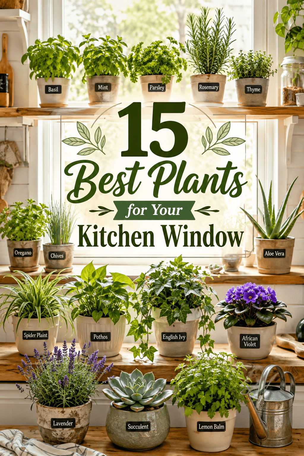 15 Kitchen Window Plants That Bring Fresh Greenery Indoors 🌿☀️