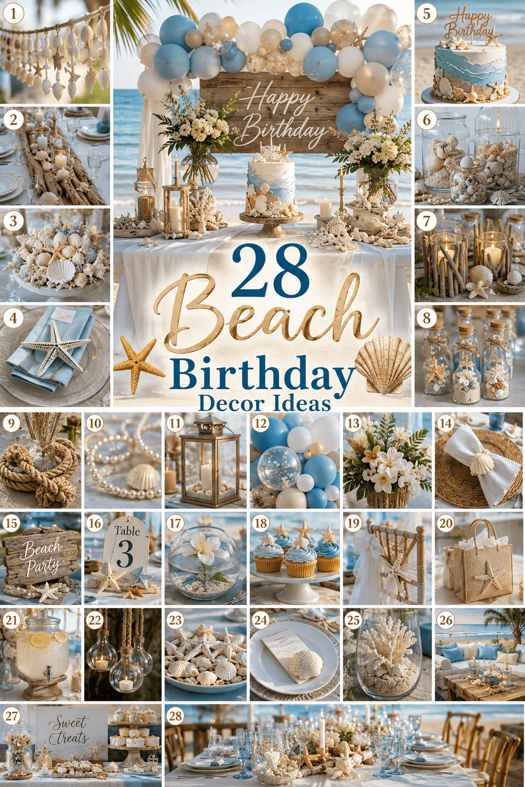28 Coastal Birthday Décor Ideas