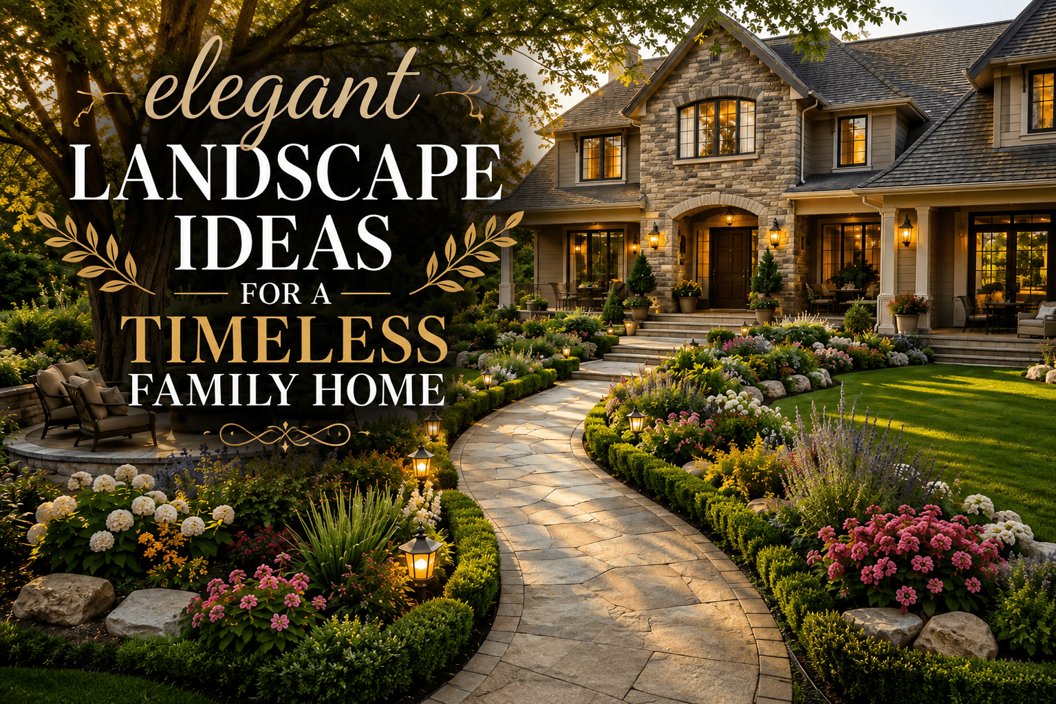 elegant landscape ideas for a timeless family home