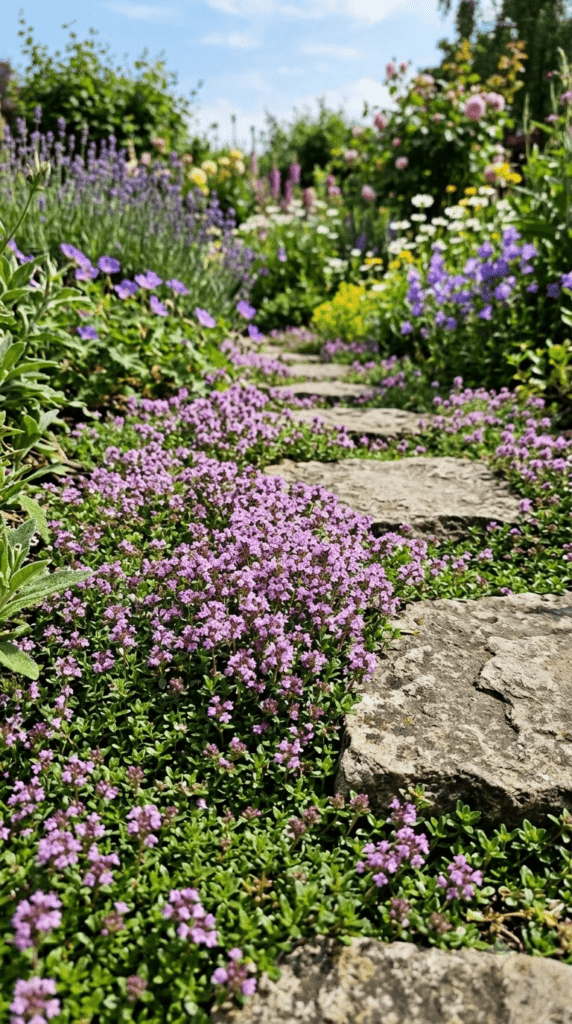 Creeping Thyme — "Purple Blooms Between the Stones"