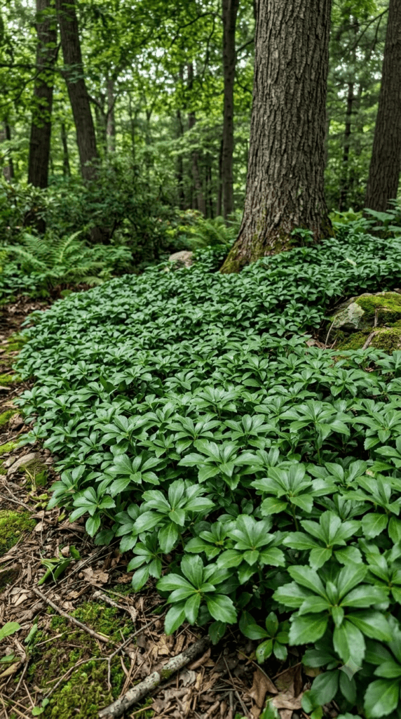 Japanese Spurge — Glossy Green Beneath the Trees
