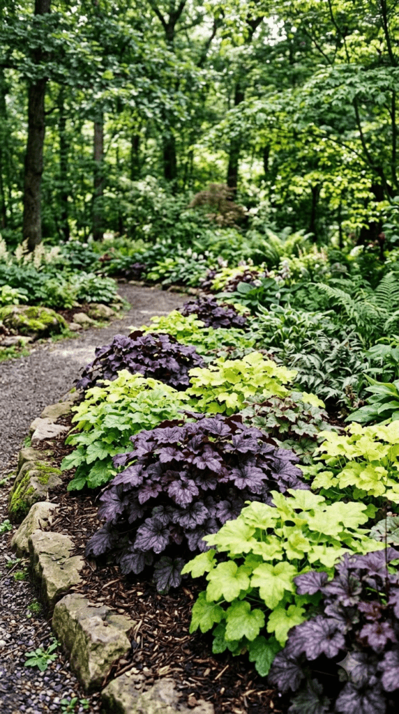 Heuchera (Coral Bells) — Coral Bells in Purple and Lime