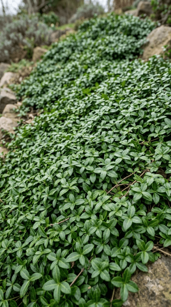 Wintercreeper — Evergreen Mat on the Hillside