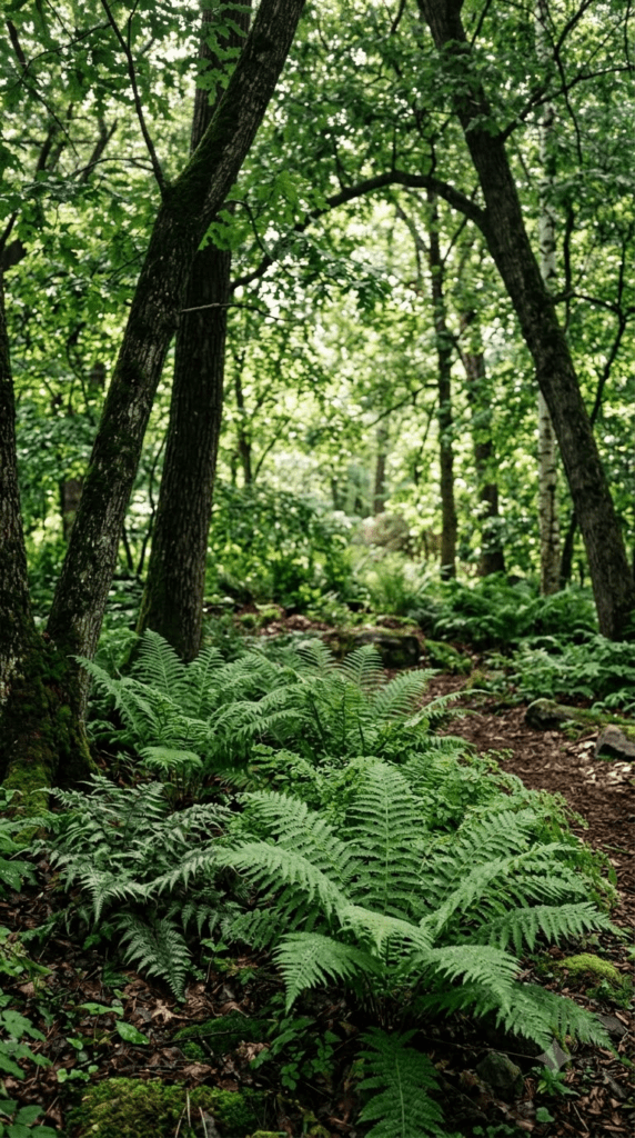 Ferns — "Quiet Green Beneath the Trees"