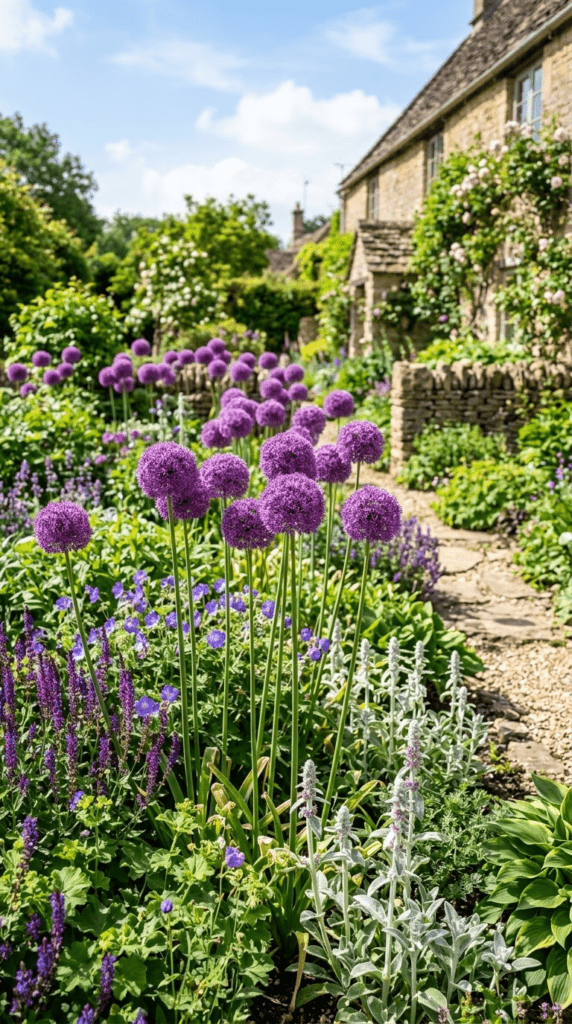 Allium — "Purple Globes on Slender Stems"