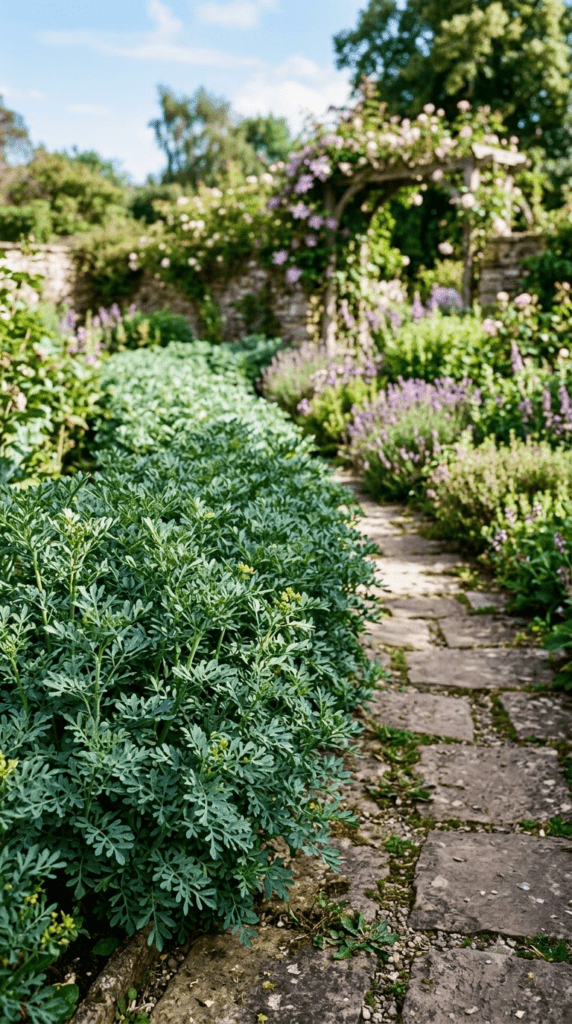 Rue — "Blue-Green Softness Along the Border"