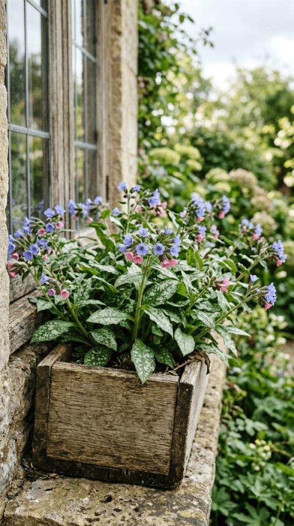 Lungwort — "Silver Speckles and Early Spring Blooms"