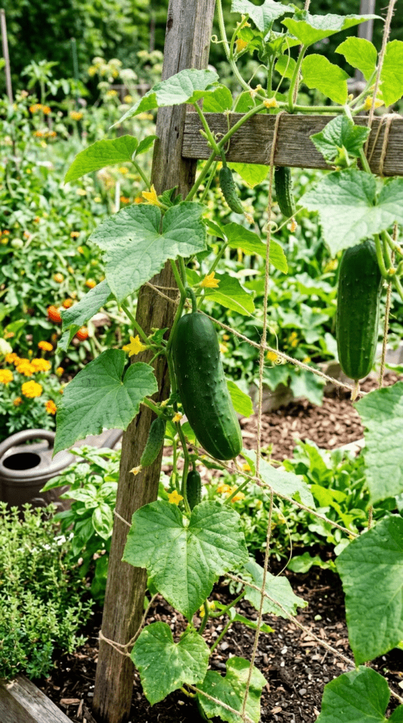 Cucumbers — "Climbing Vines Heavy with Fruit"