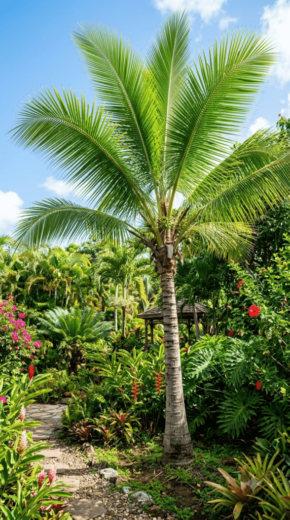 Palm Trees — "Sturdy Fronds in Tropical Light"