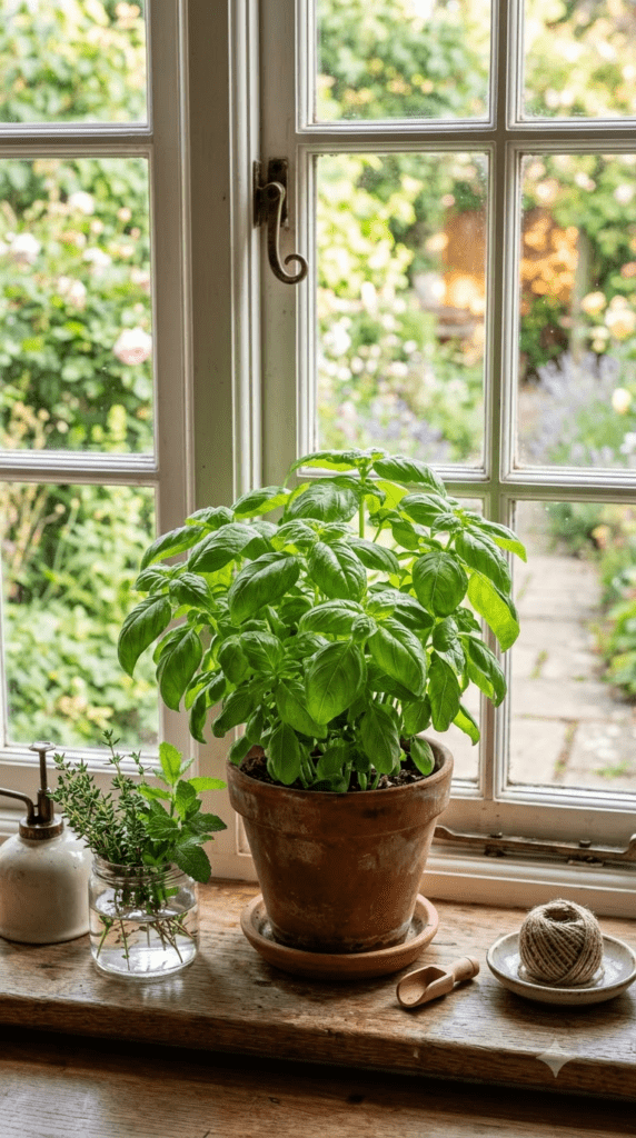 Basil — "Fresh Green Waiting to Be Picked"