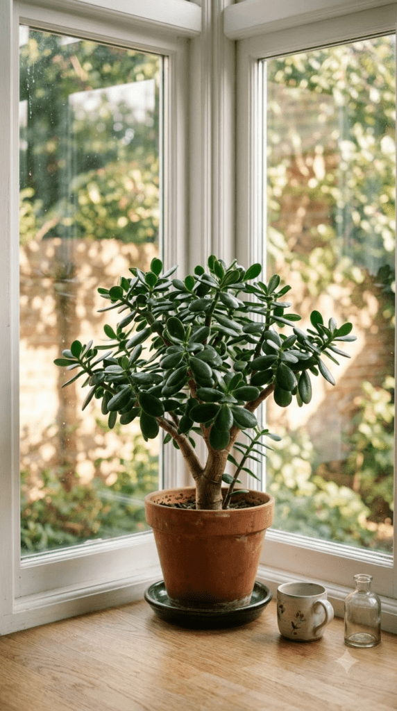 Jade Plant — "Thick Leaves Catching the Sun"