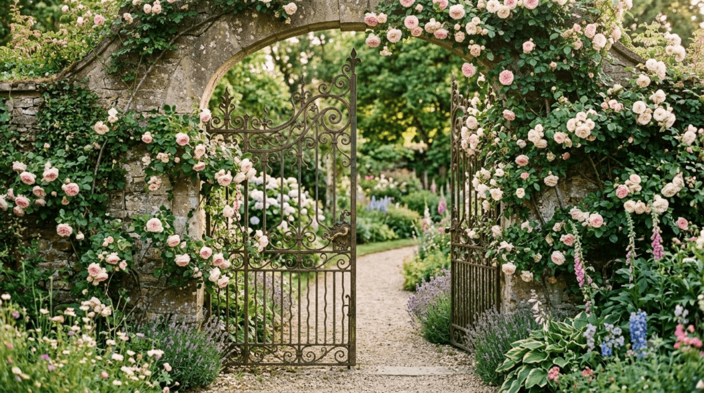 Wrought Iron Garden Gate