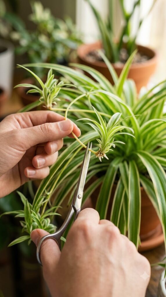 002 1 Start with a Healthy Plantlet A hand snipping a