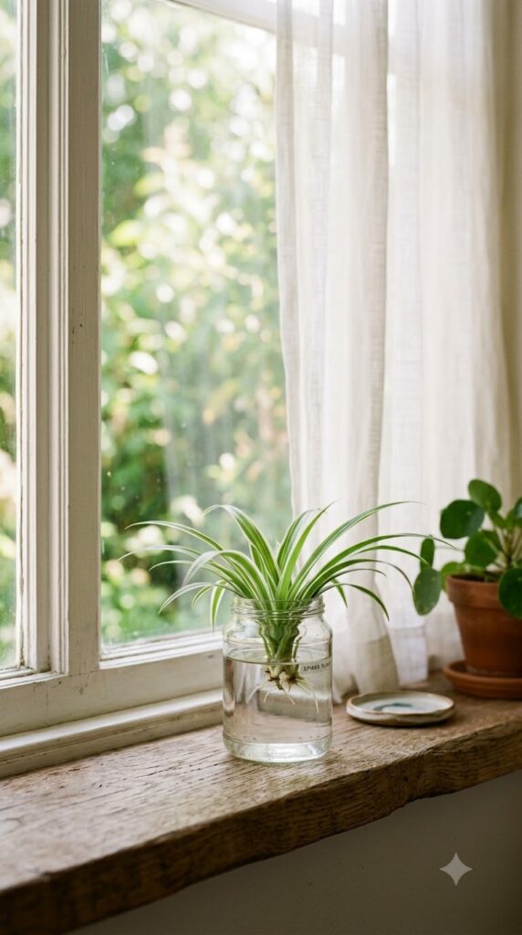 006 5 Provide Bright Indirect Light A Spider Plant cut