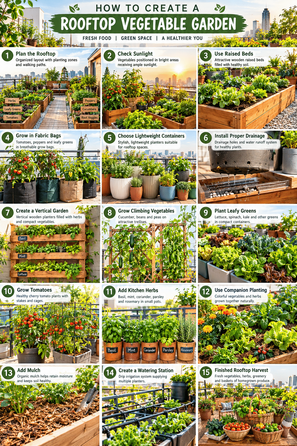 Create a Rooftop Vegetable Garden