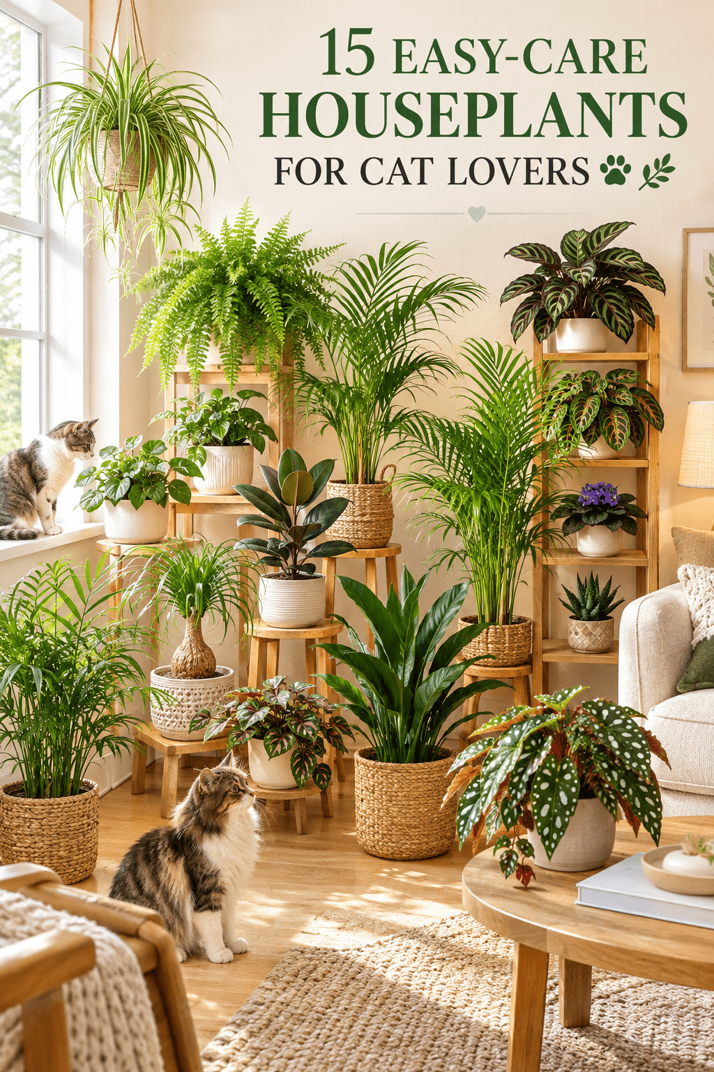 15 Easy-Care Houseplants Your Cat Will Love You For 🐾🌱