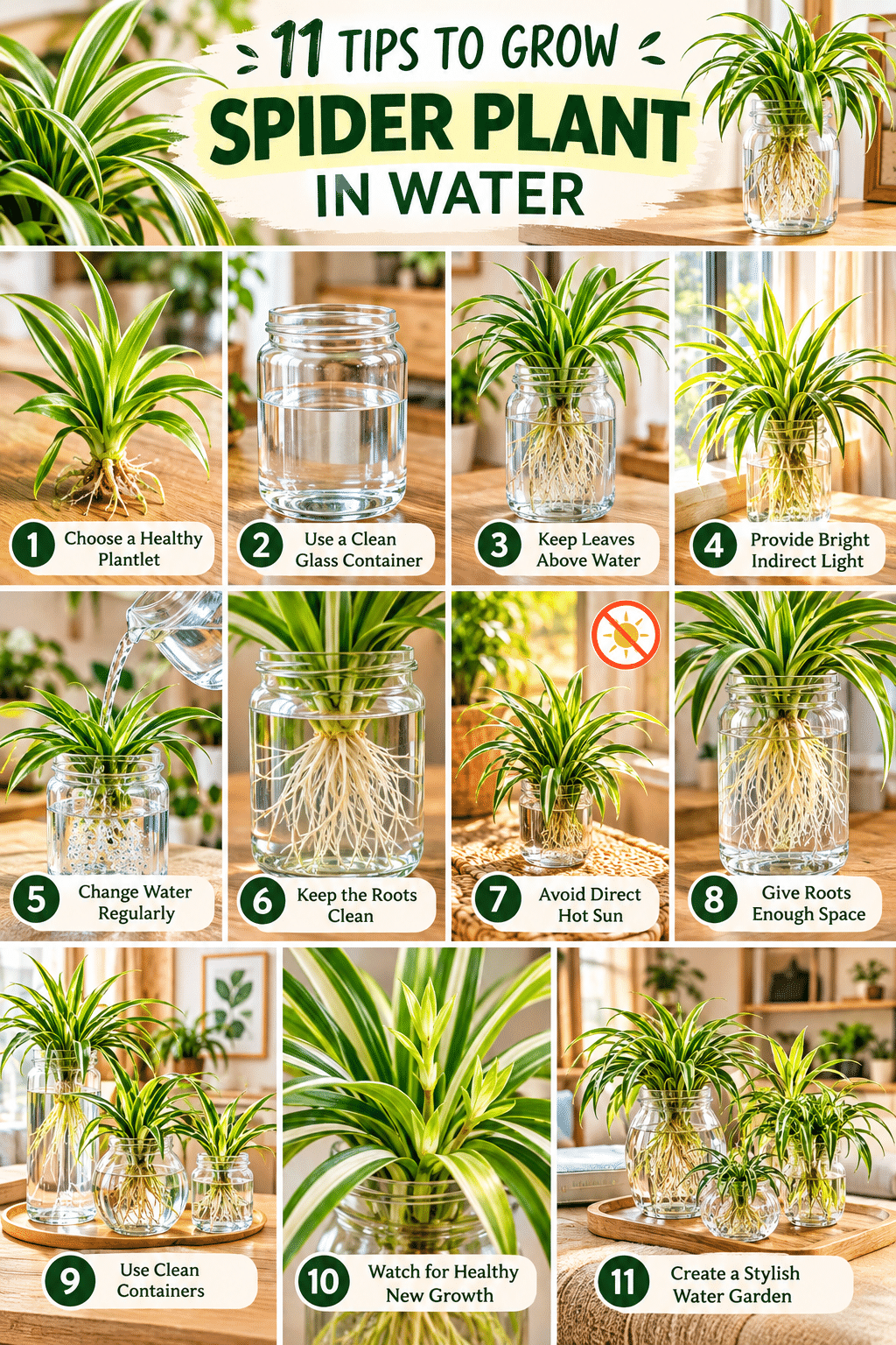 11 Easy Tips to Grow a Spider Plant in Water & Keep It Lush and Healthy