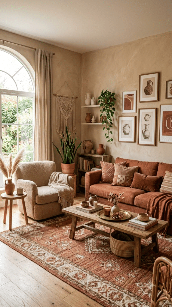 A Room Painted in Warm Desert Tones
