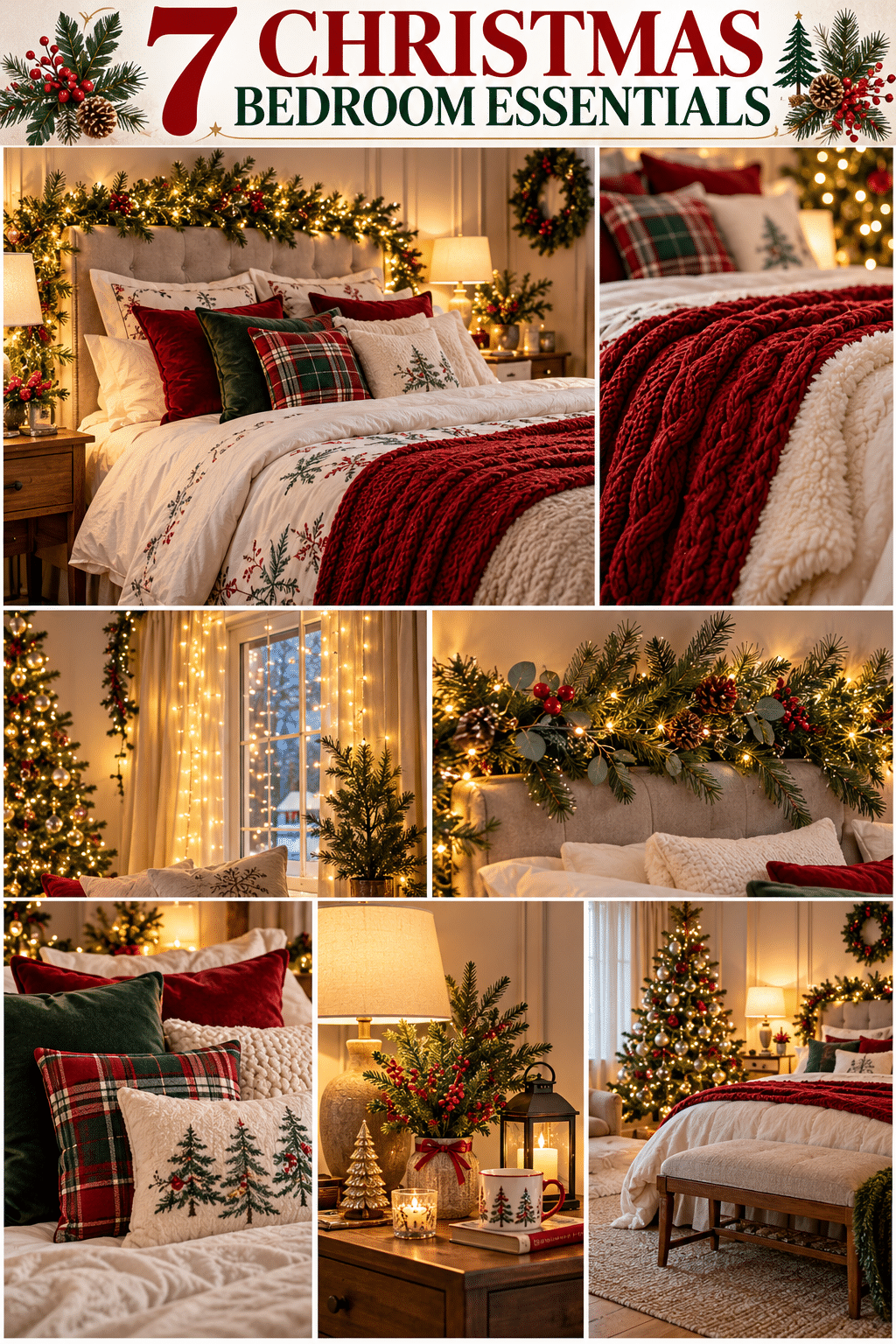 7 Christmas Bedroom Essentials
