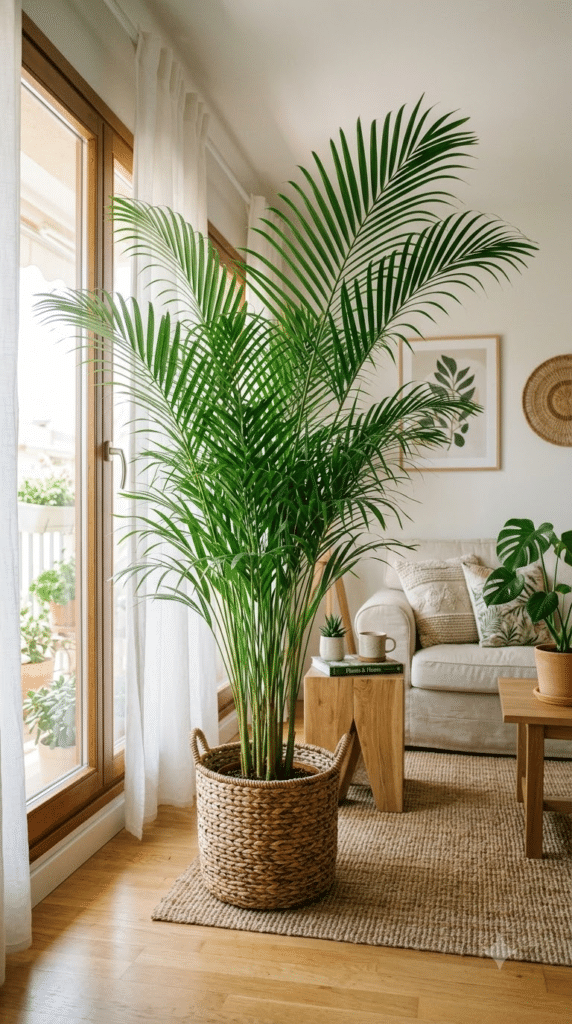7 Easy-to-Grow, Cat-Friendly Air-Purifying Houseplants 3 A Tropical Air Filter in a Woven Basket
