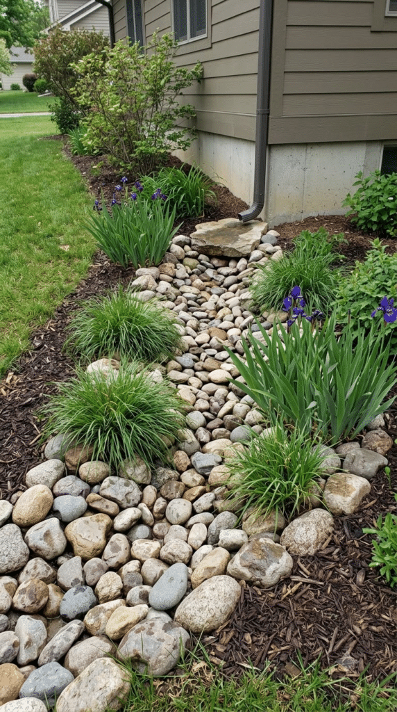 A Rain Garden Catching the Storm