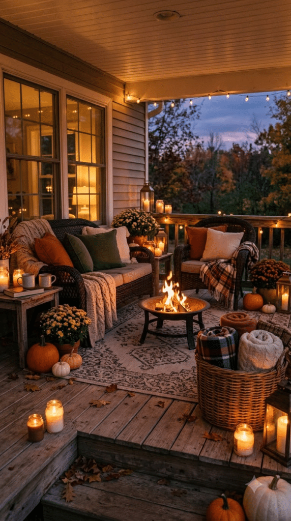 Gathered Around the Flames on a Cool Night