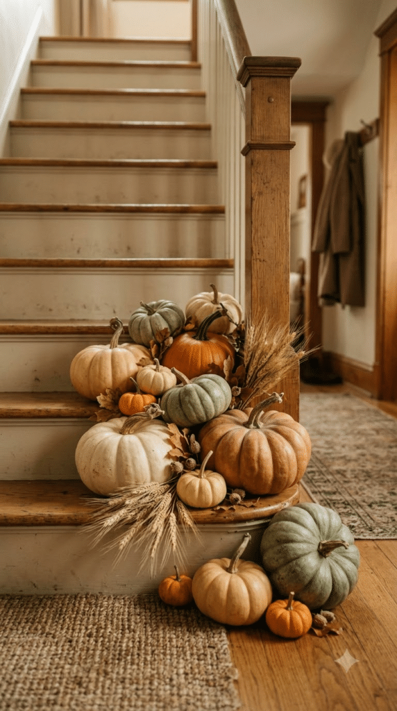 A Little Harvest Gathered at the Foot of the Stairs
